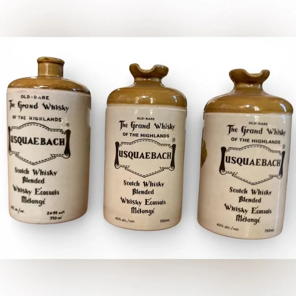 Vintage Usquaebach Old Rare Scotch Whisky Ceramic Flagon Collectible Stoneware - Picture 2 of 8